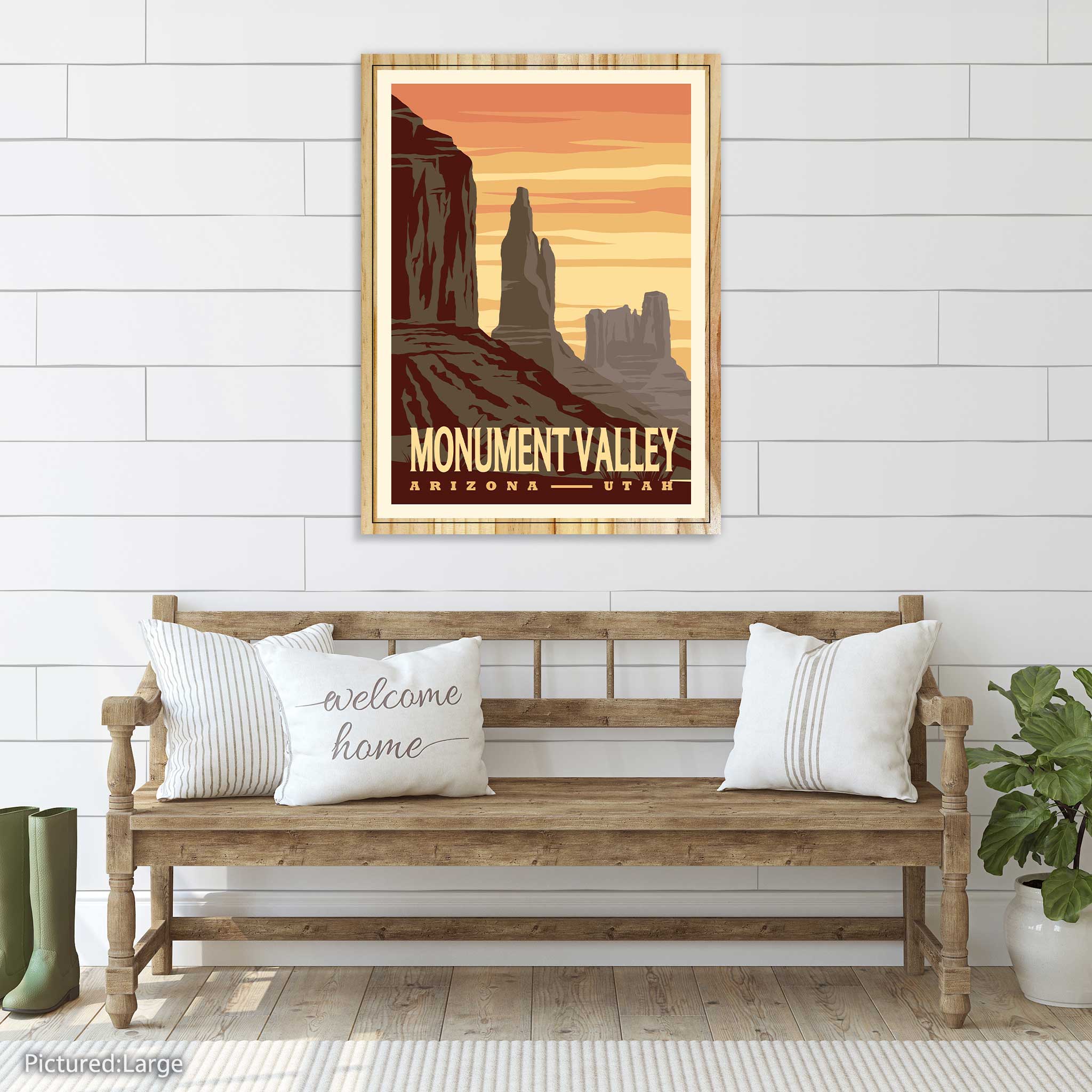 Monument Valley Vintage Poster