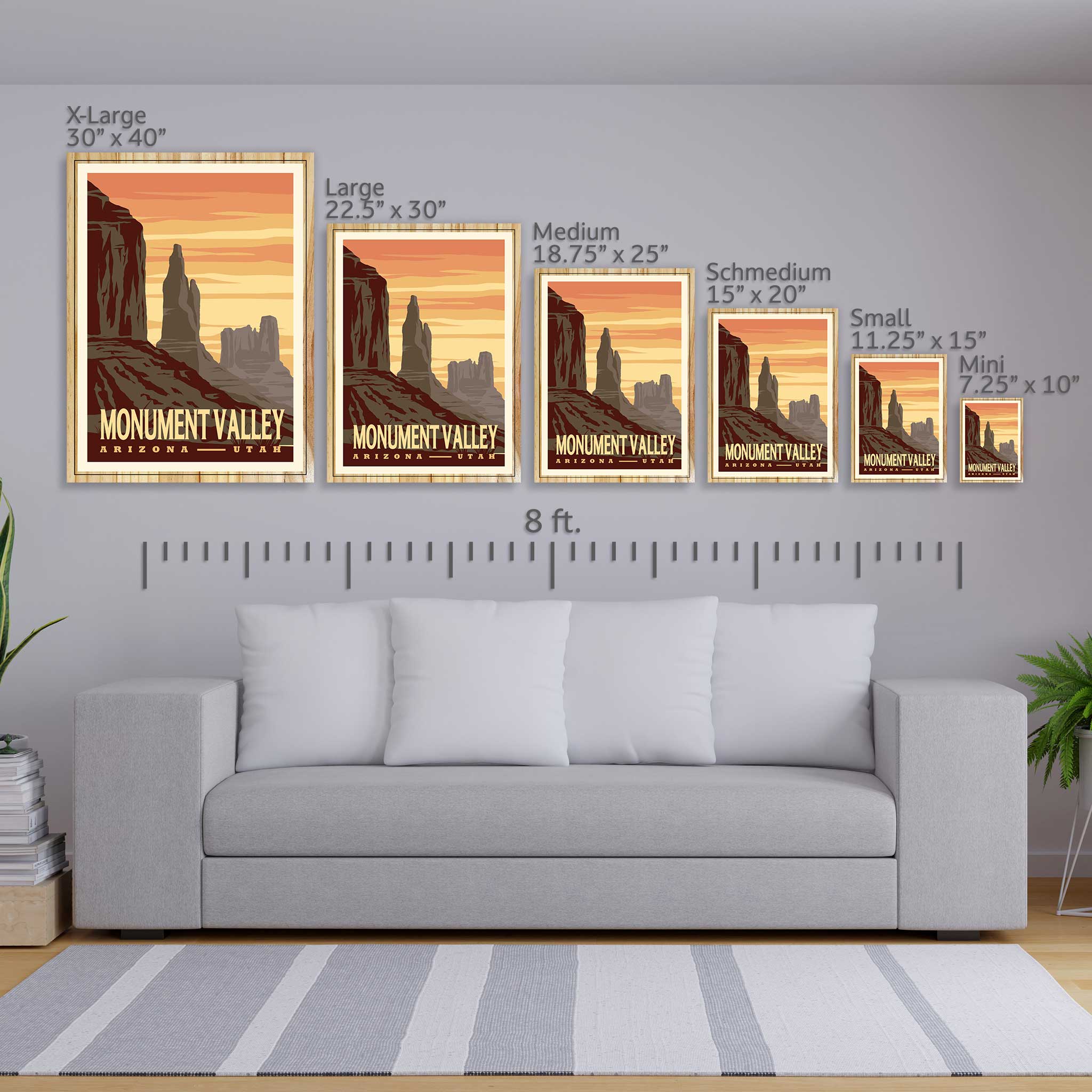 Monument Valley Vintage Poster