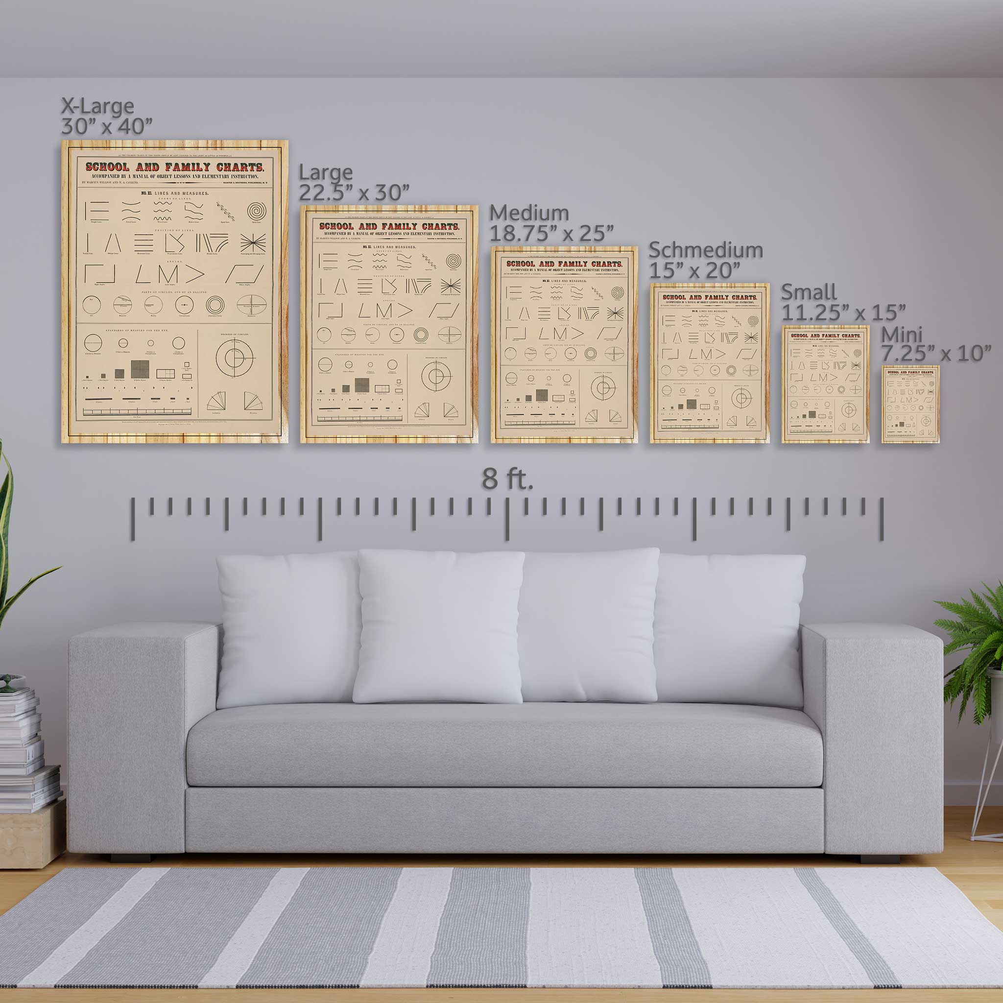 School and Family Charts - Lines and Leasures