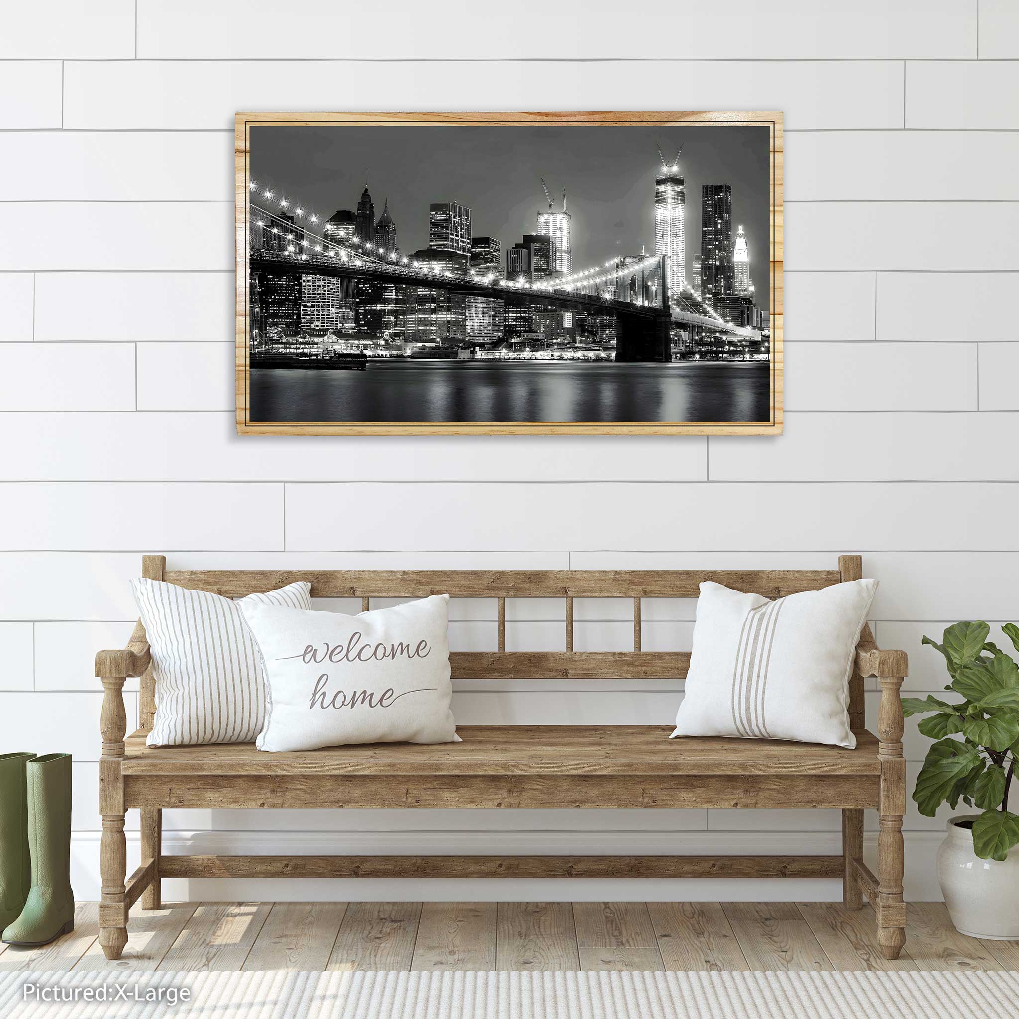 Brooklyn Bridge with Manhattan Skyline, New York City