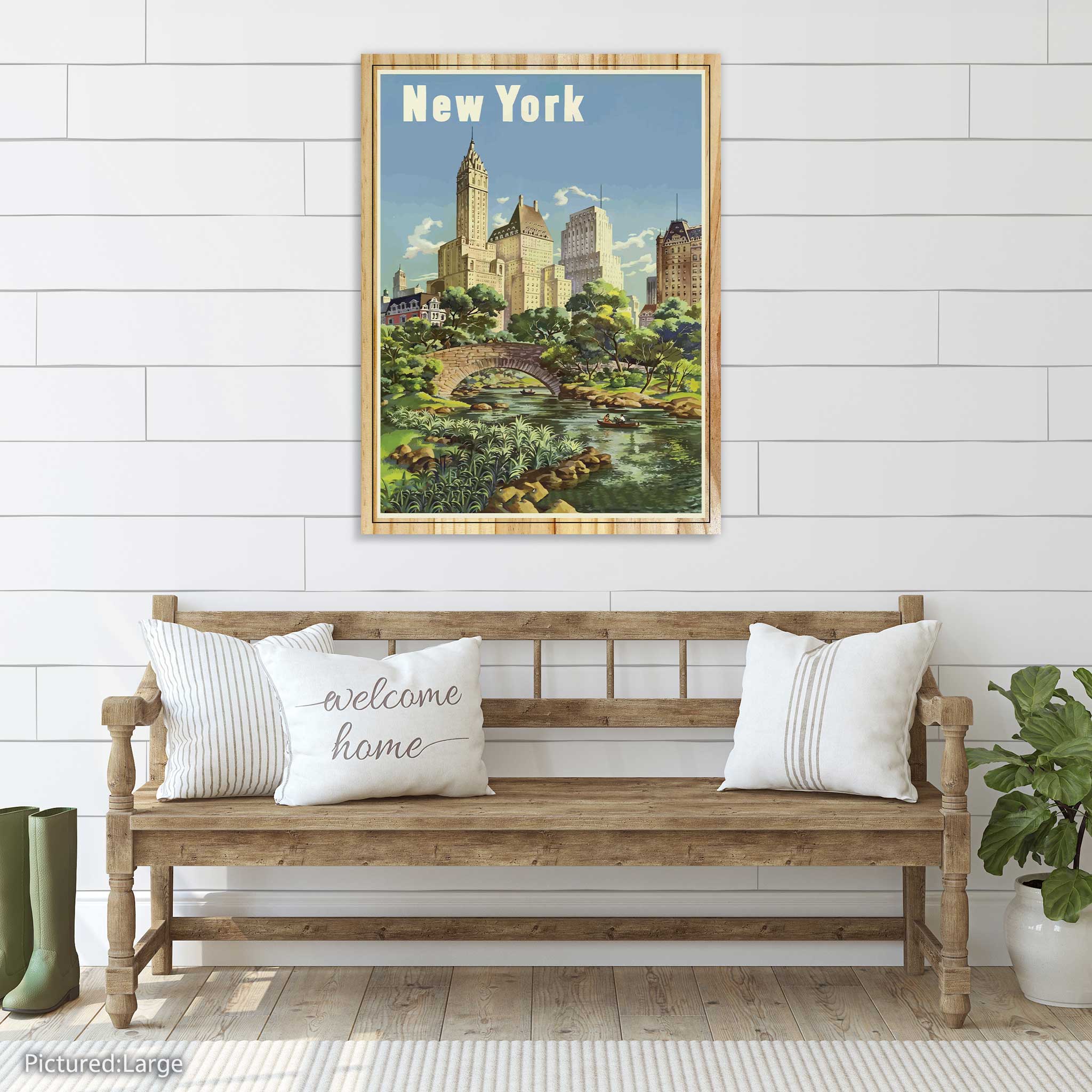 New York, Central Park Vintage Poster