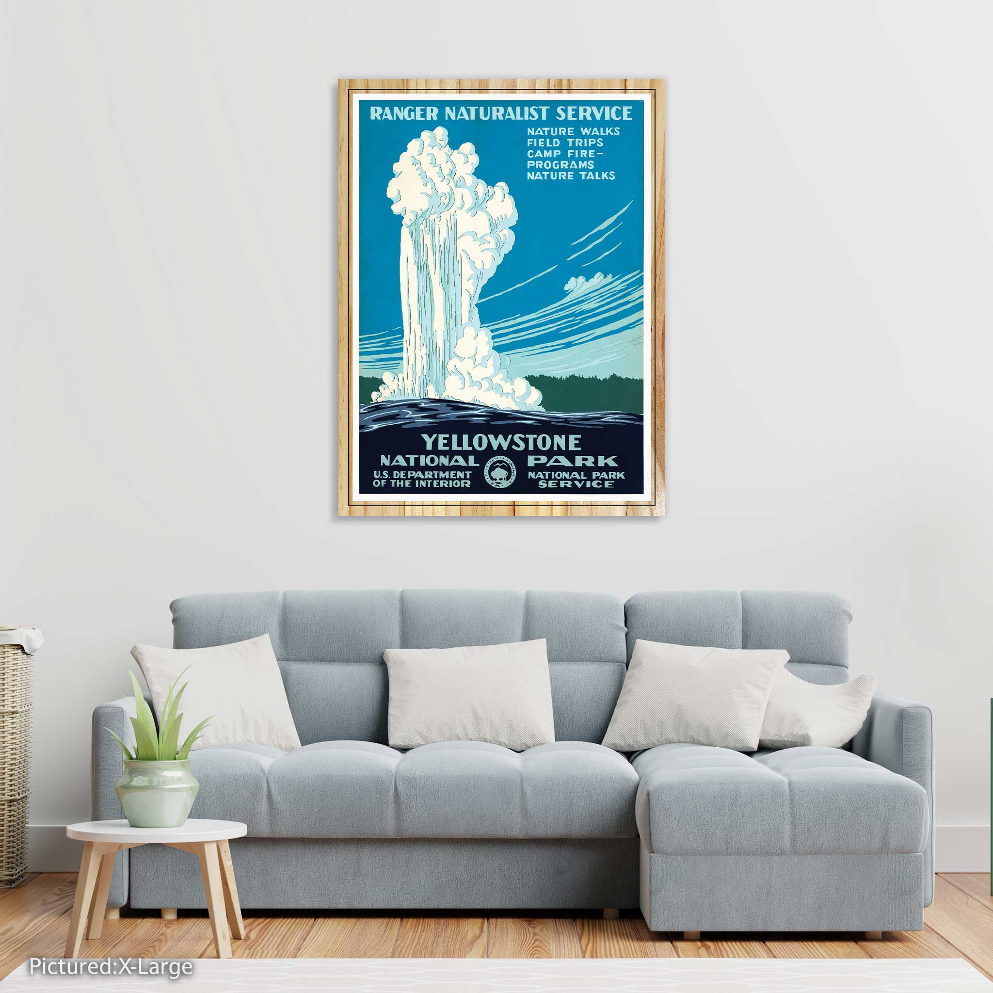 Yellowstone National Park Vintage Travel Poster