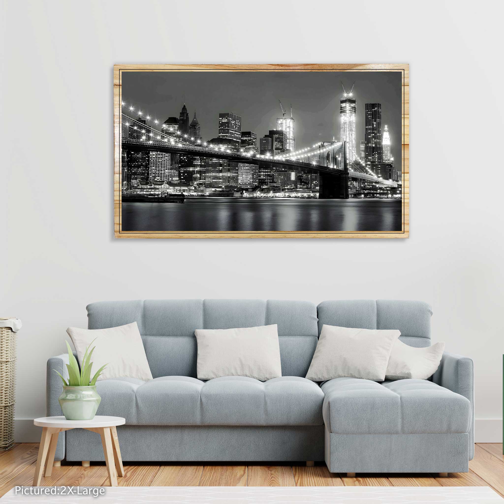 Brooklyn Bridge with Manhattan Skyline, New York City