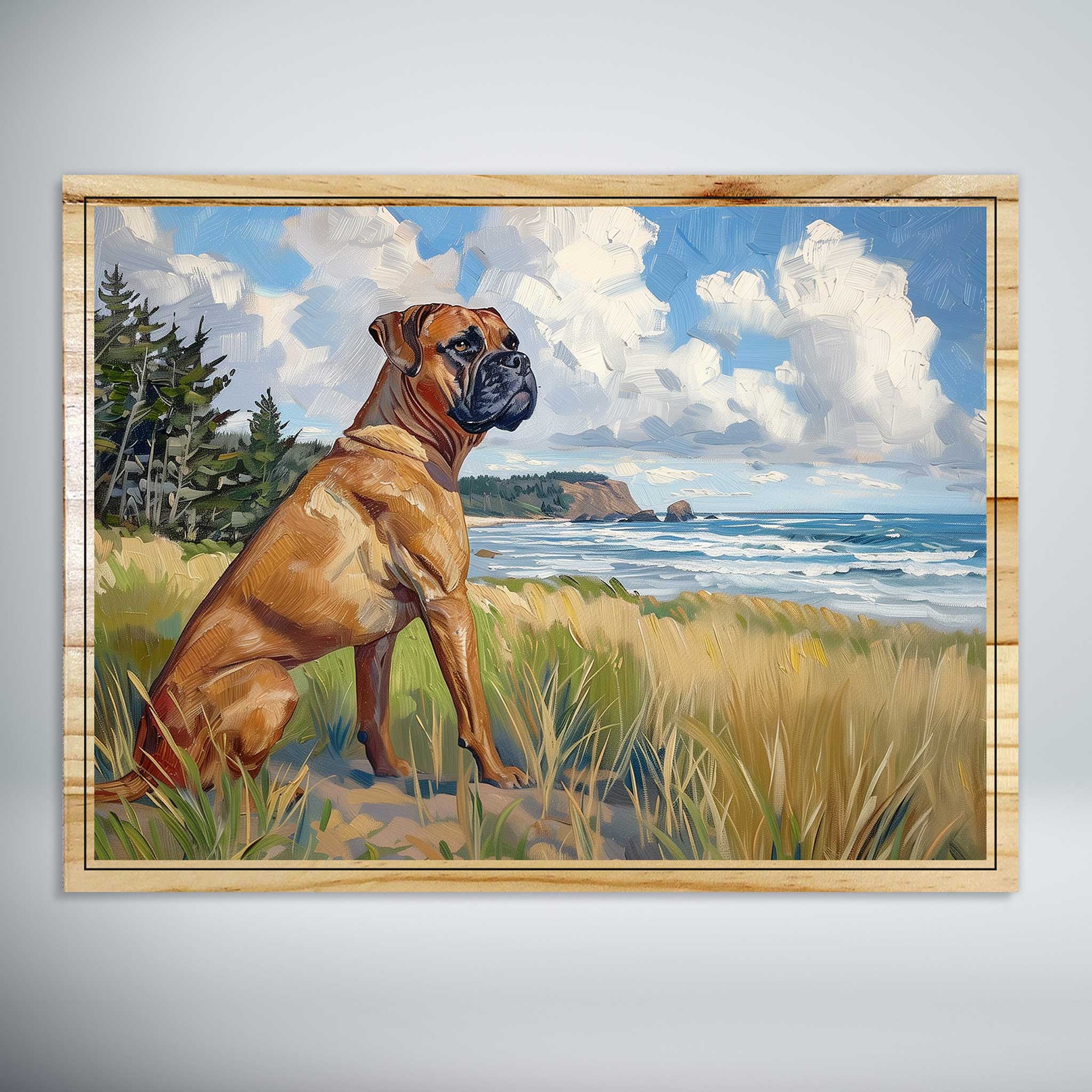 Seaside Tranquility: The Boxer