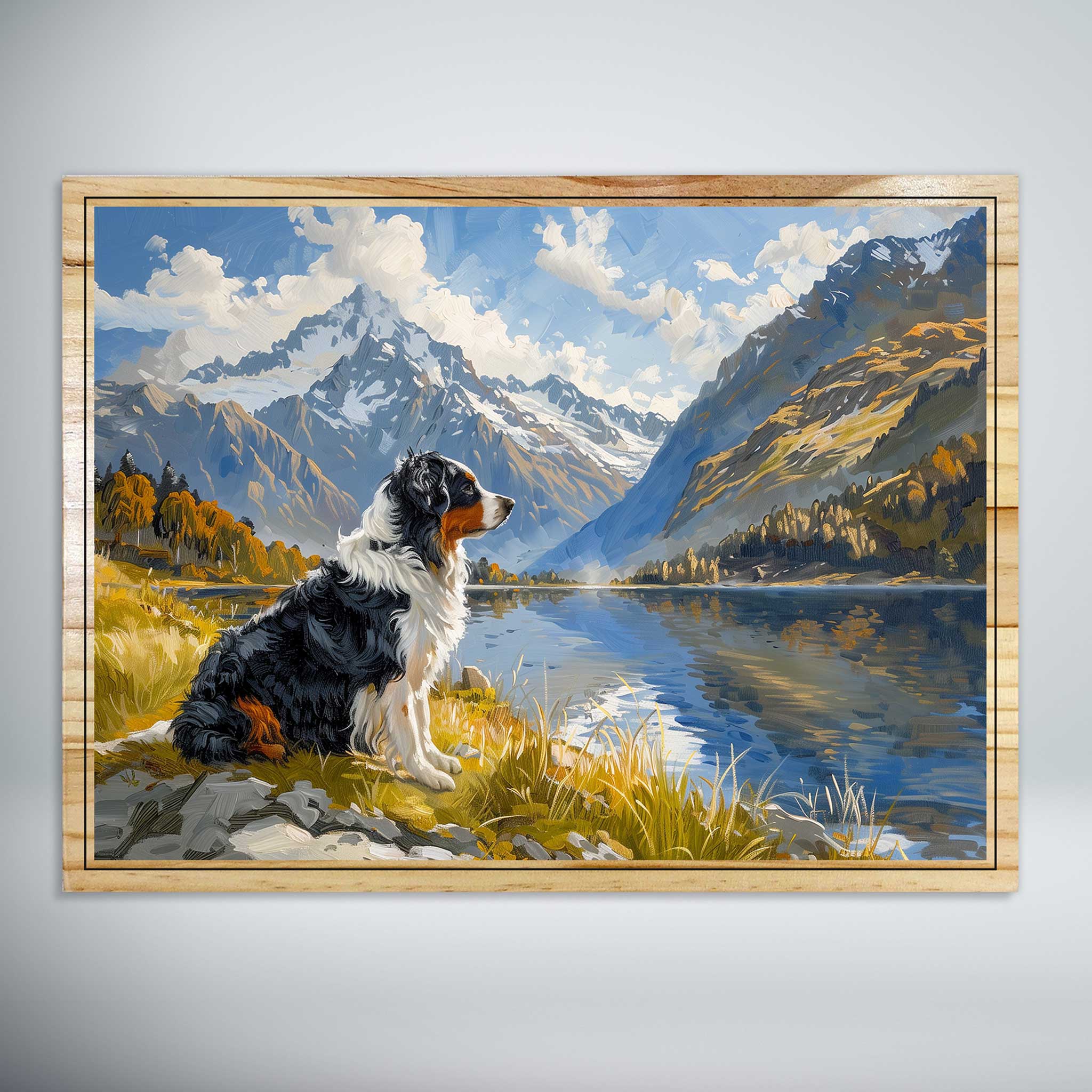 Crested Calmness: The Australian Shepherd’s Repose